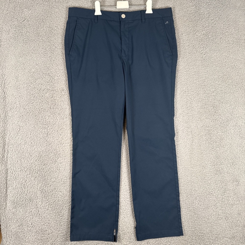 Bonobos Maide Golf Pants Mens 36x32 Navy Blue Performance Stretch